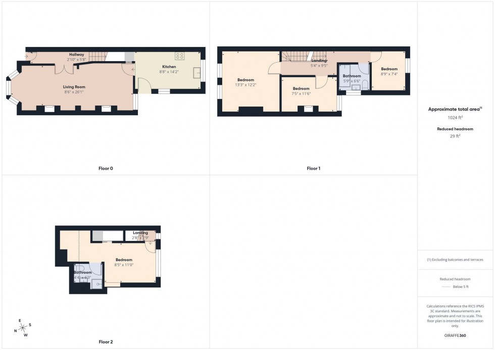 Floorplan for Surrey Road, Reading, RG2