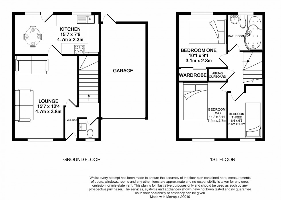 Floorplan for Calcot, Reading, Berkshire