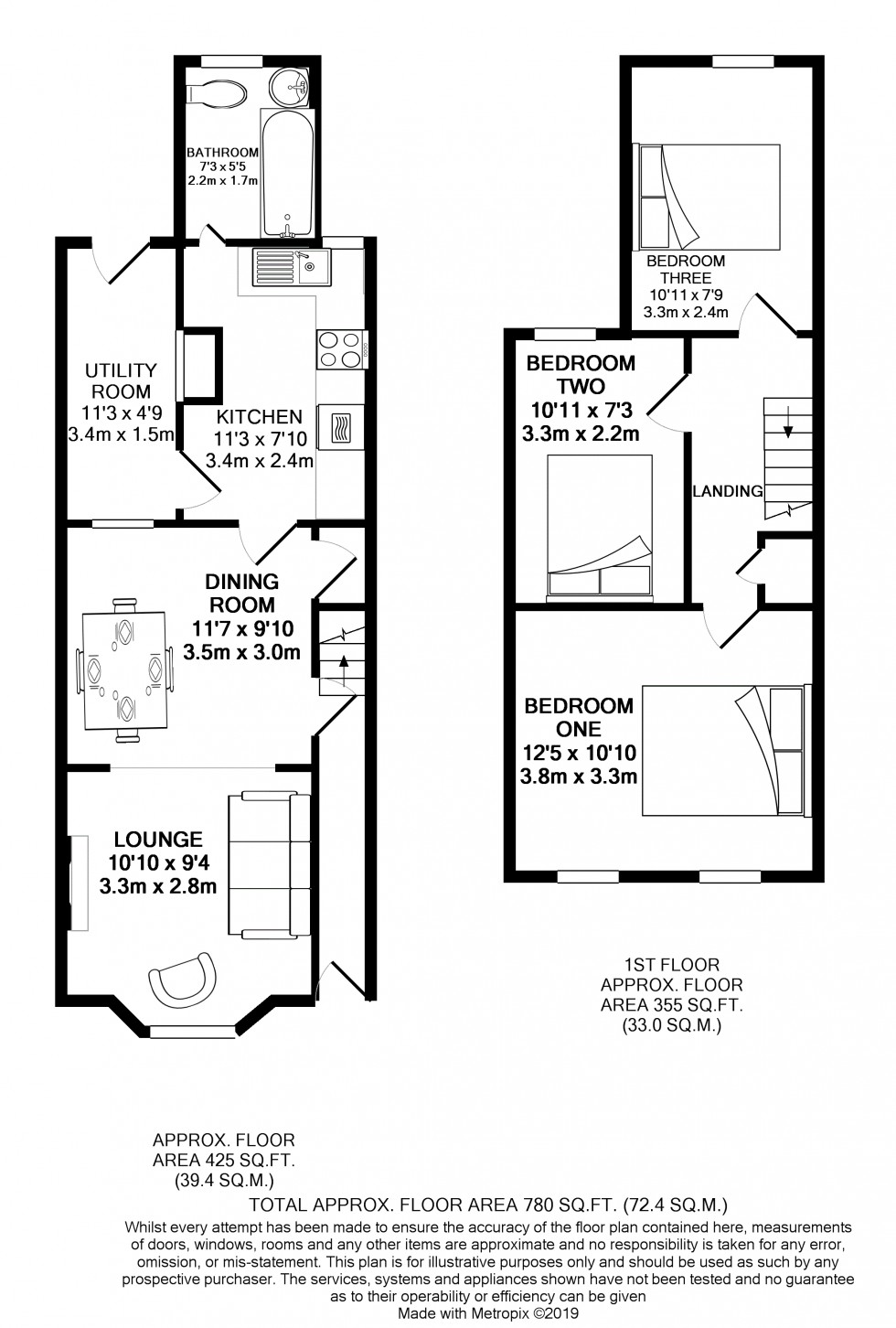 Floorplan for St Georges Road, Reading, Berkshire