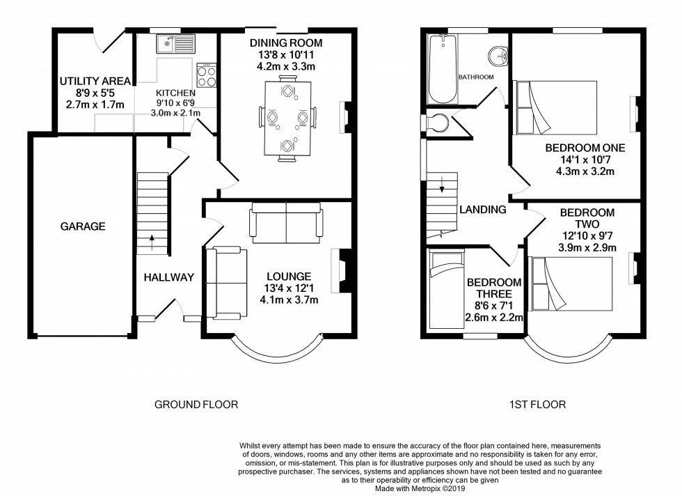 Floorplan for Tilehurst, Reading, Berkshire