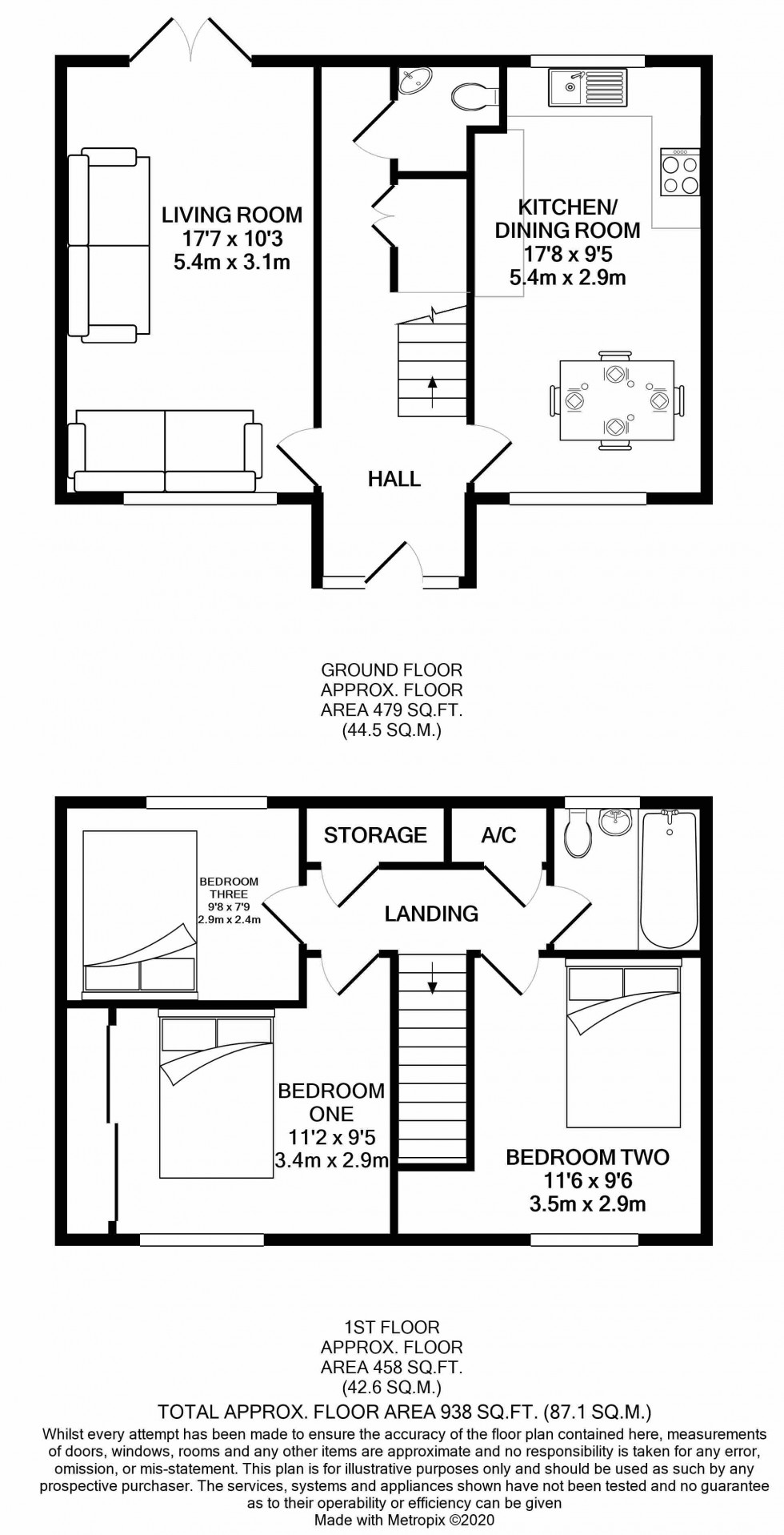 Floorplan for Tilehurst, Reading, Berkshire