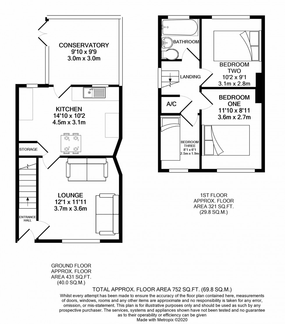 Floorplan for Tilehurst, Reading, Berkshire