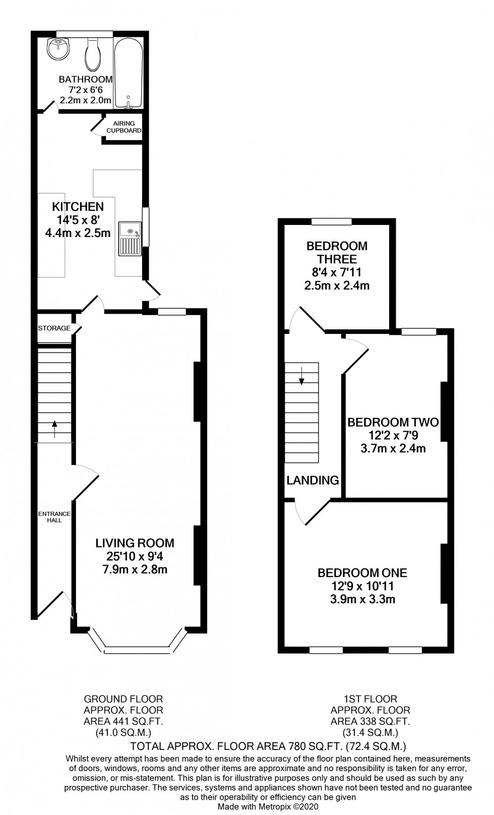 Floorplan for Dorset Street, Reading, Berkshire