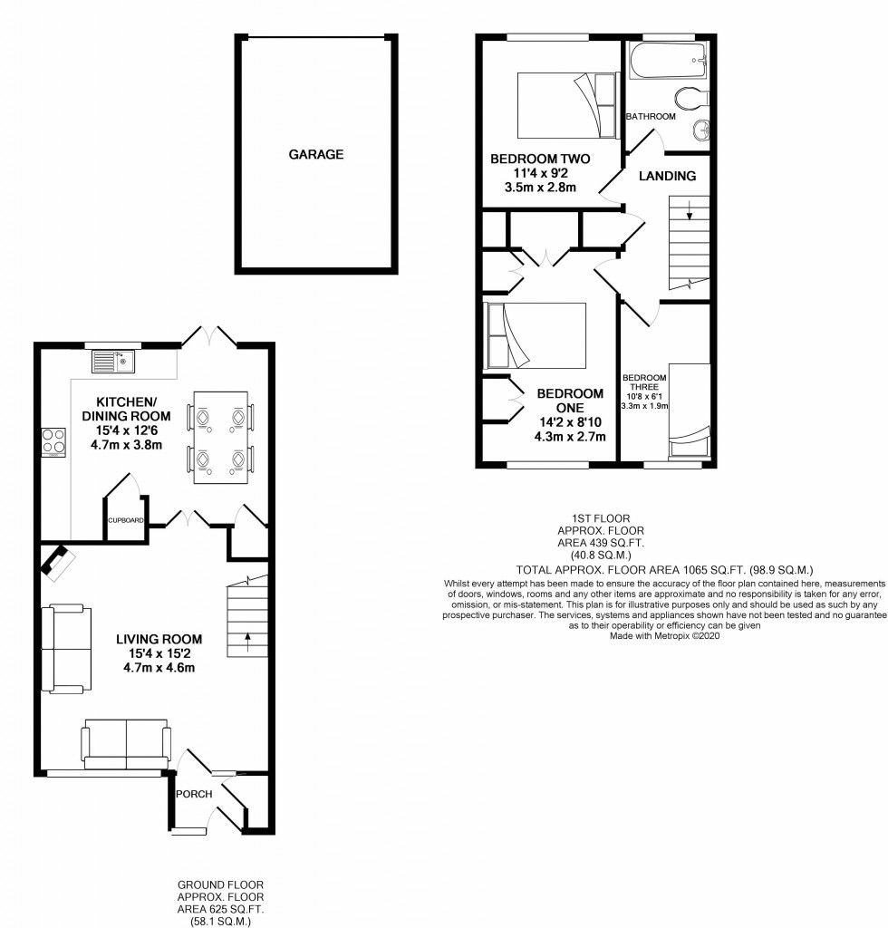 Floorplan for Tilehurst, Reading, Berkshire