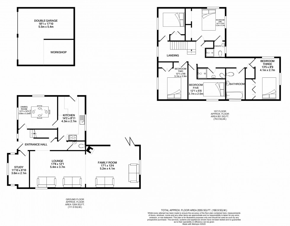 Floorplan for Calcot, Reading, Berkshire