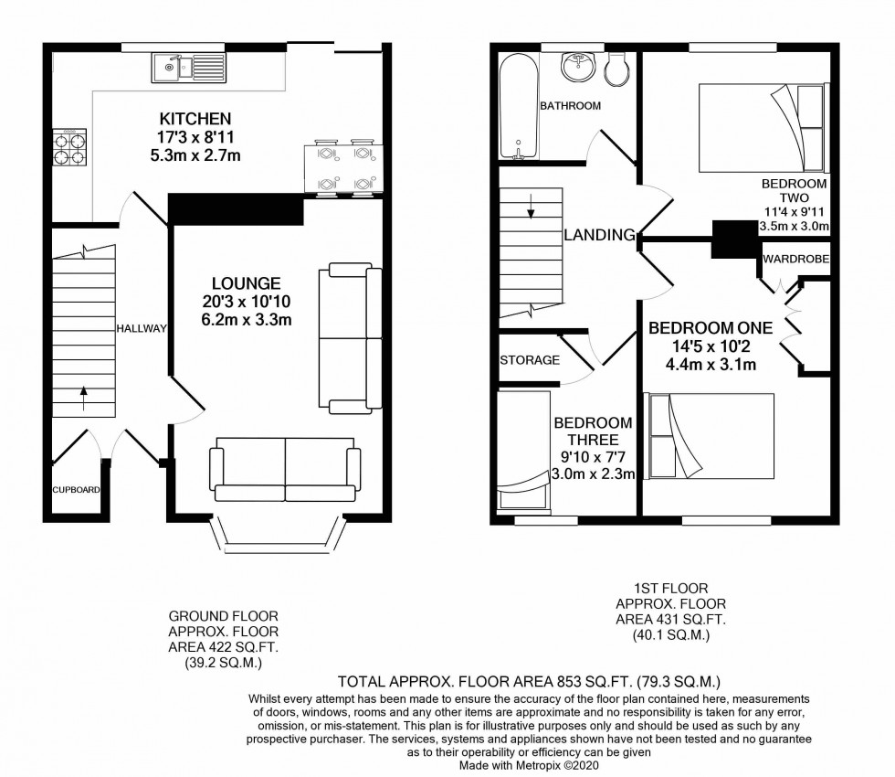 Floorplan for Tilehurst, Reading, Berkshire