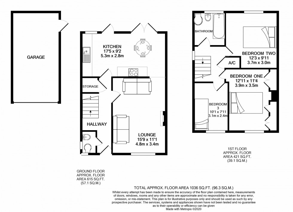 Floorplan for Tilehurst, Reading, Berkshire