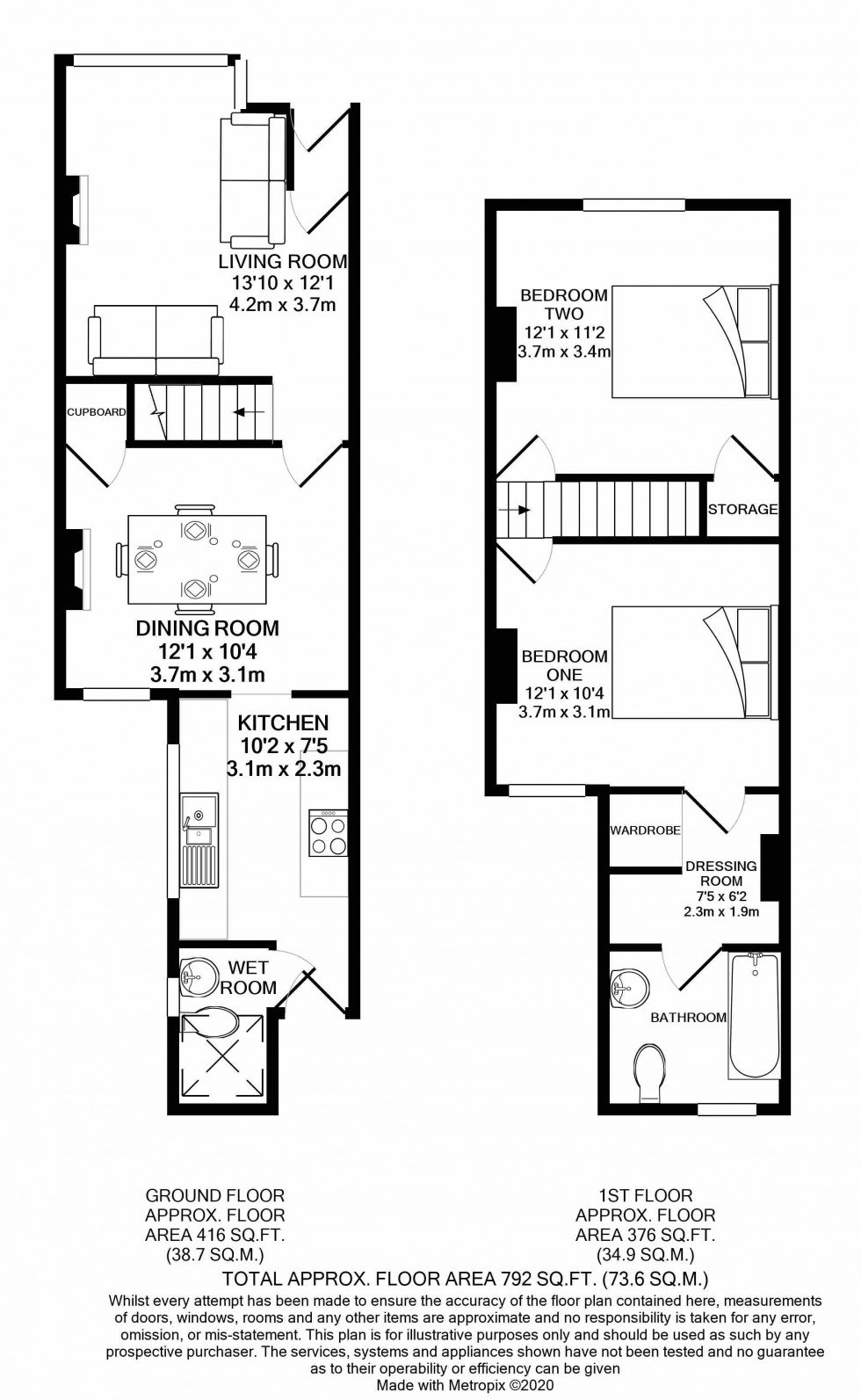 Floorplan for Connaught Road, Reading, Berkshire