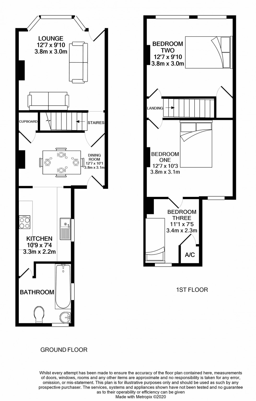 Floorplan for Elm Park Road, Reading, Berkshire