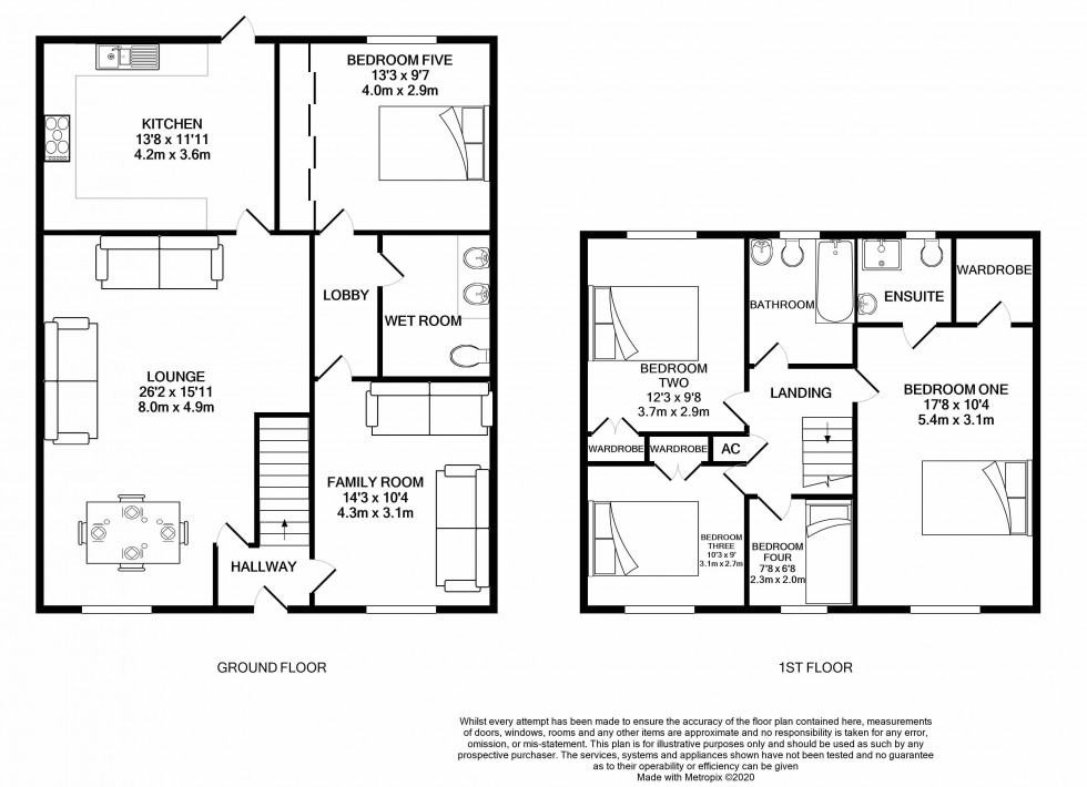 Floorplan for Calcot, Reading, Berkshire