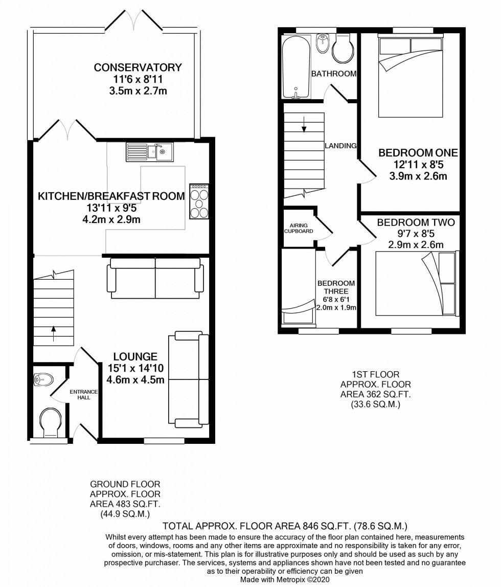 Floorplan for Calcot, Reading, Berkshire