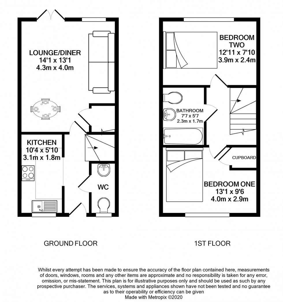 Floorplan for Tilehurst, Reading, Berkshire