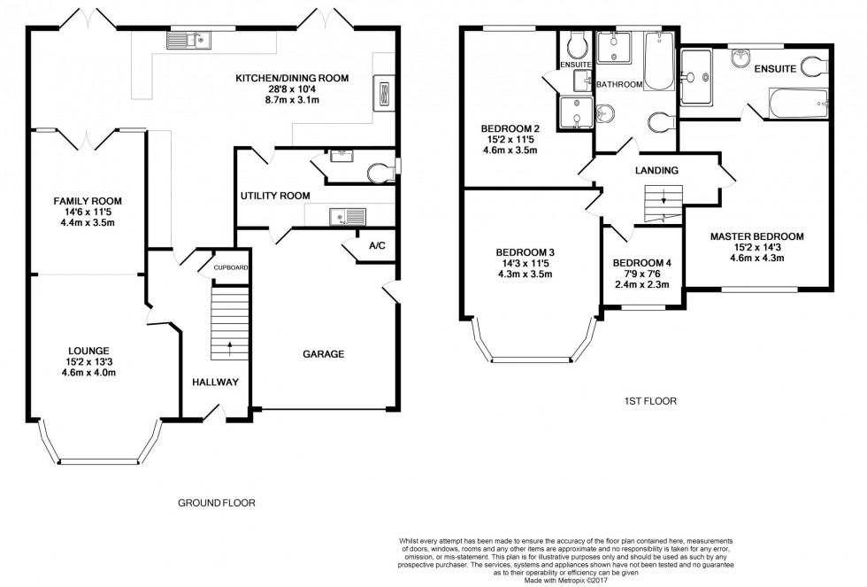 Floorplan for Kenilworth Avenue, Reading, Berkshire