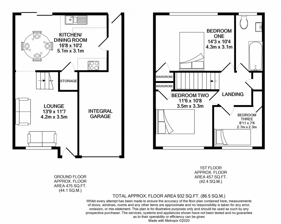 Floorplan for Tilehurst, Reading, Berkshire