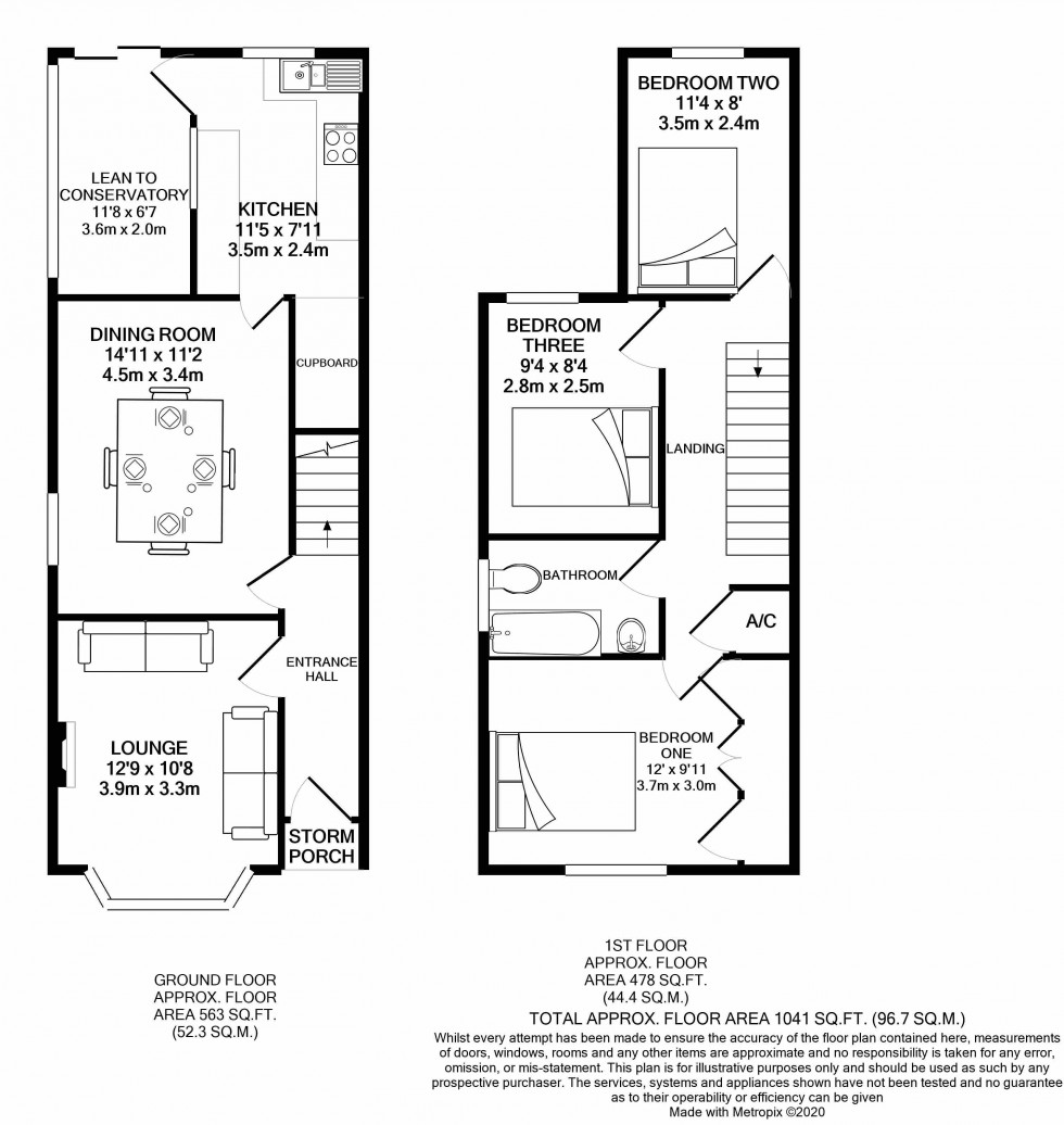Floorplan for Tilehurst, Reading, Berkshire