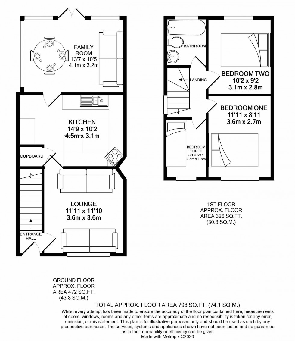 Floorplan for Tilehurst, Reading, Berkshire