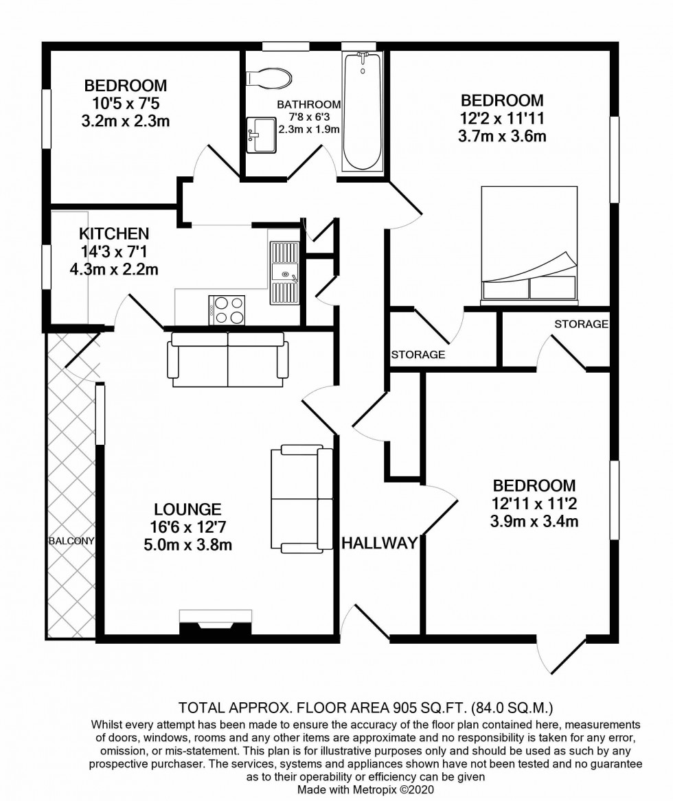 Floorplan for Tilehurst, Reading, Berkshire