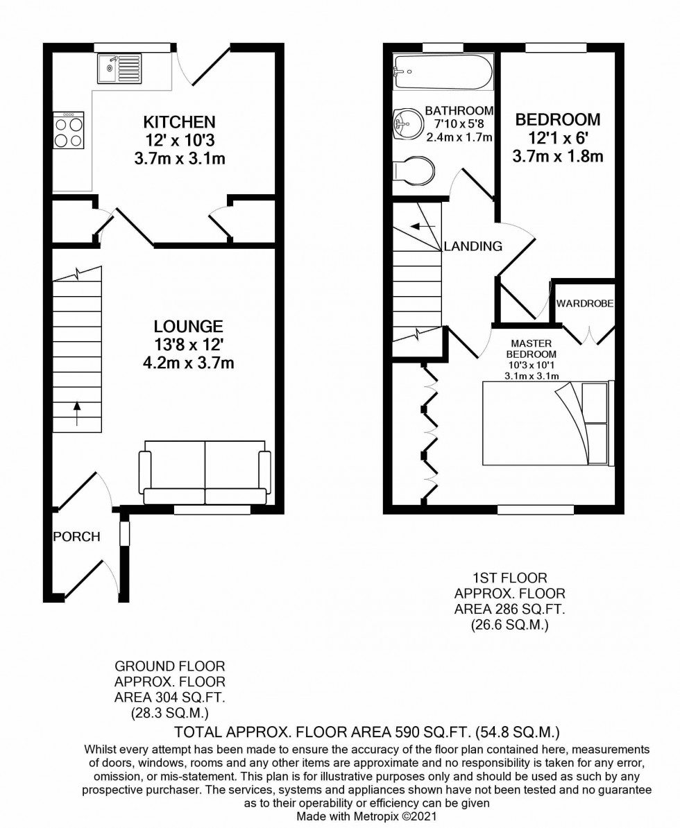 Floorplan for Tilehurst, Reading, Berkshire