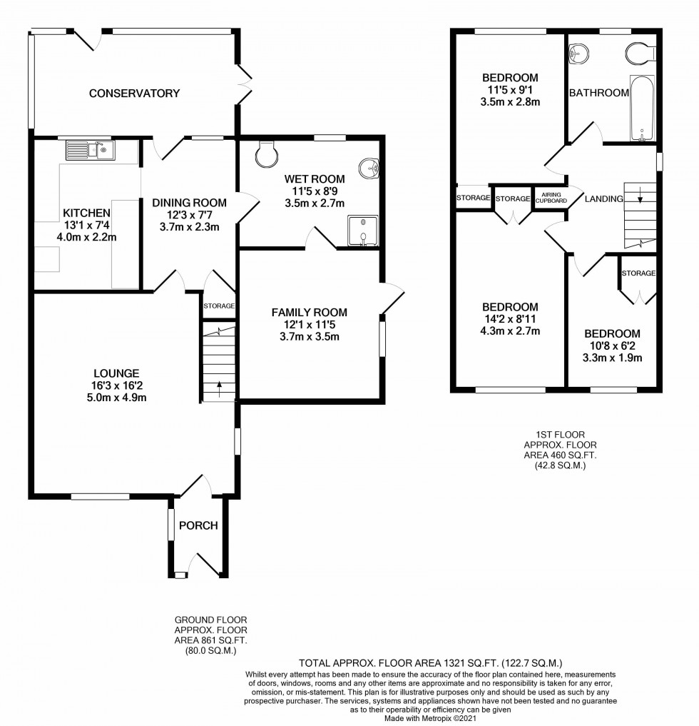 Floorplan for Tilehurst, Reading, Berkshire