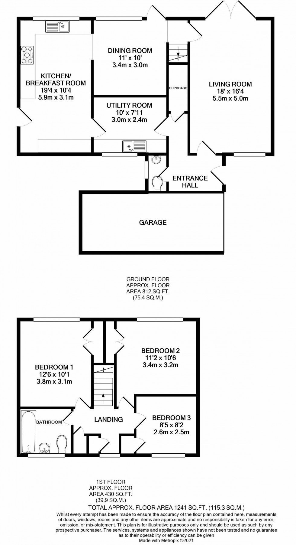 Floorplan for Tilehurst, Reading, Berkshire