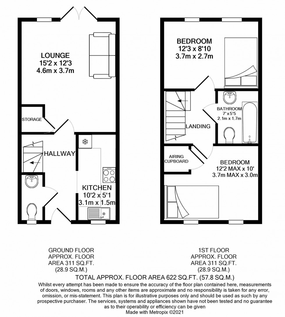 Floorplan for Tilehurst, Reading, Berkshire