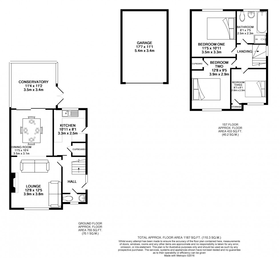 Floorplan for Tilehurst, Reading, Berkshire