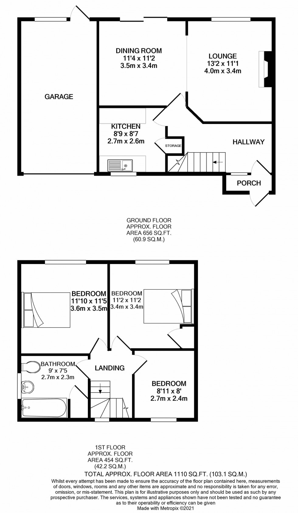 Floorplan for Tilehurst, Reading, Berkshire