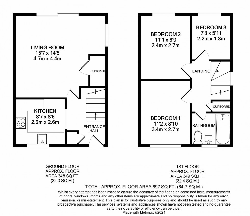 Floorplan for Calcot, Reading, Berkshire