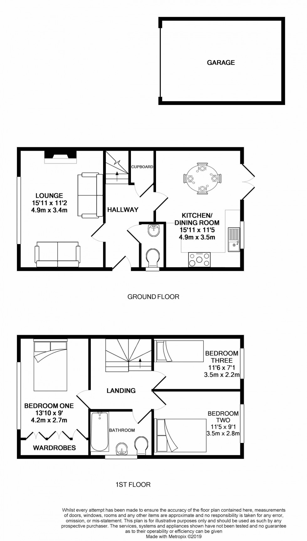 Floorplan for Calcot, Reading, Berkshire