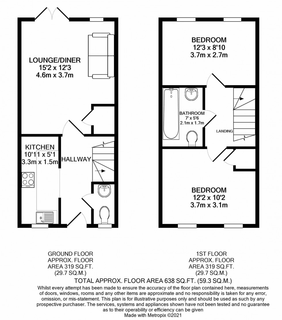 Floorplan for Tilehurst, Reading, Berkshire