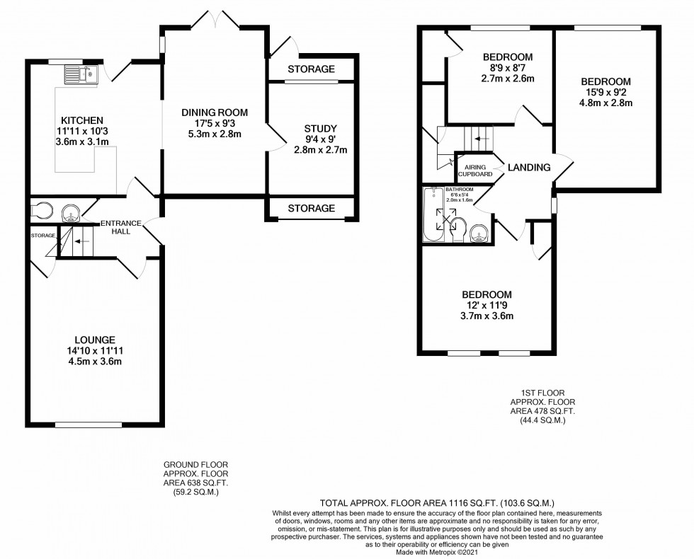 Floorplan for Tilehurst, Reading, Berkshire