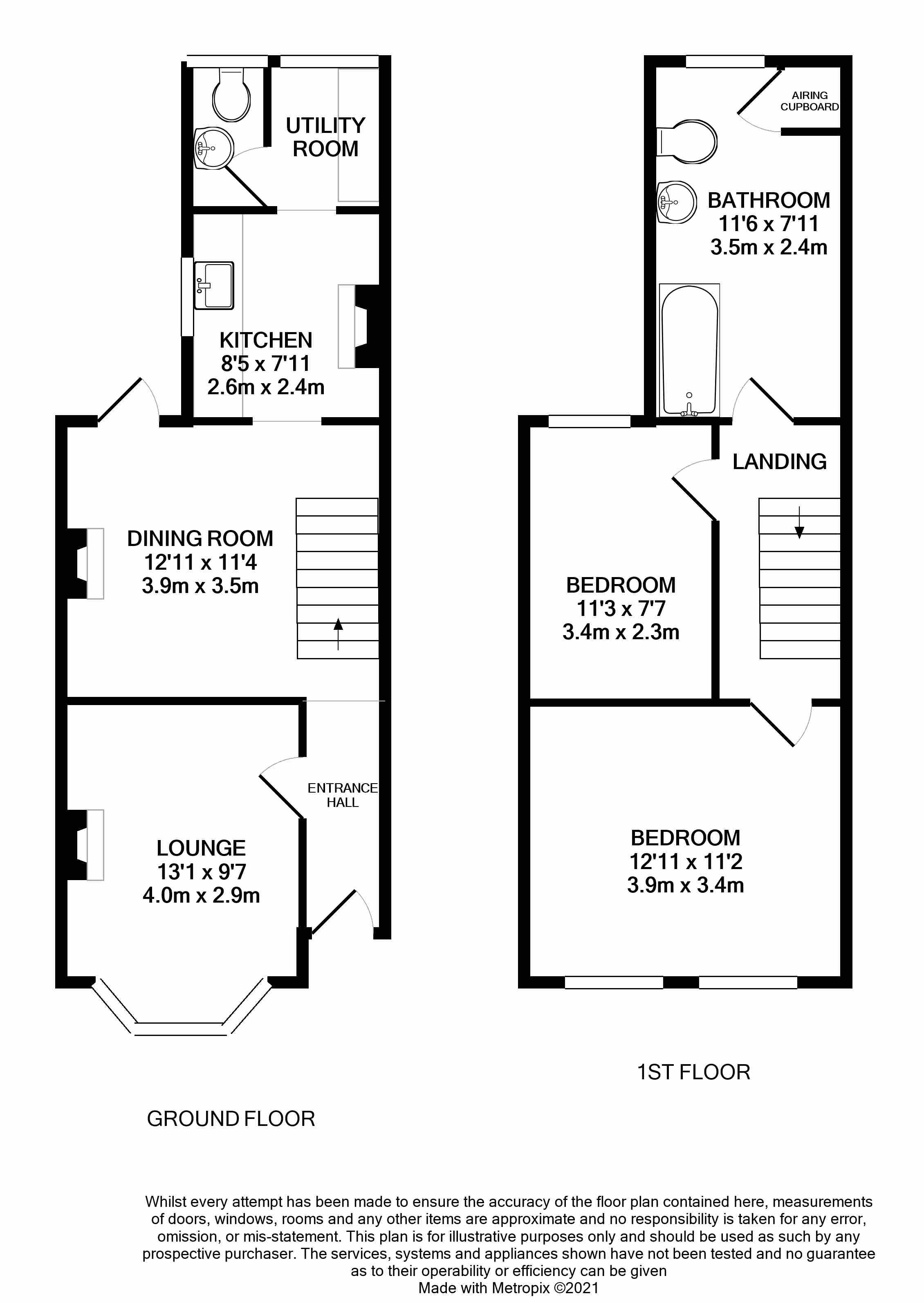 Floorplans For St Georges Terrace, Reading, Berkshire