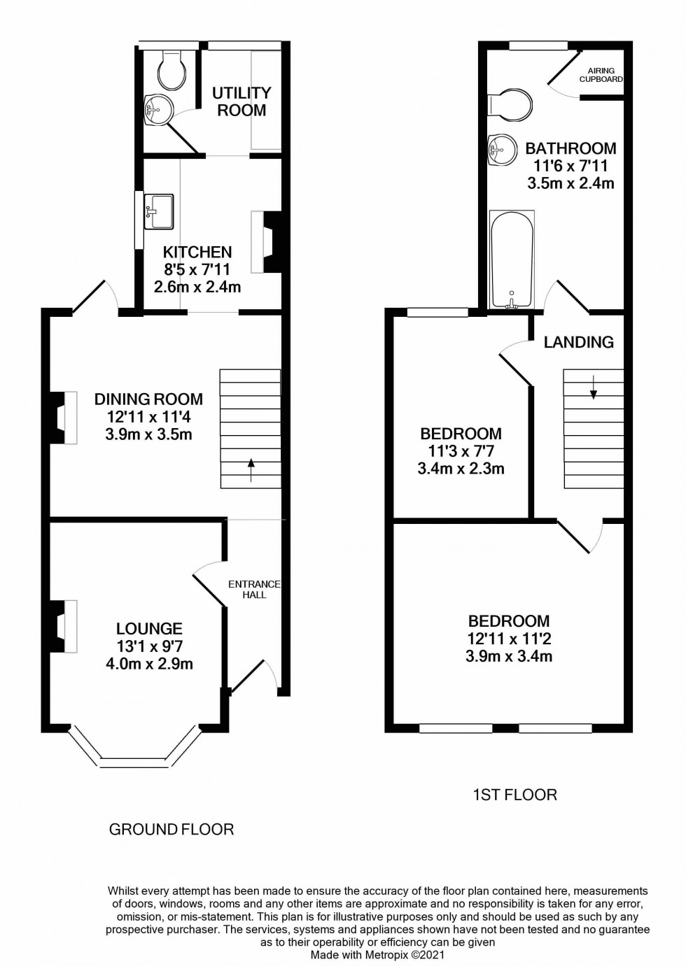 Floorplan for St Georges Terrace, Reading, Berkshire
