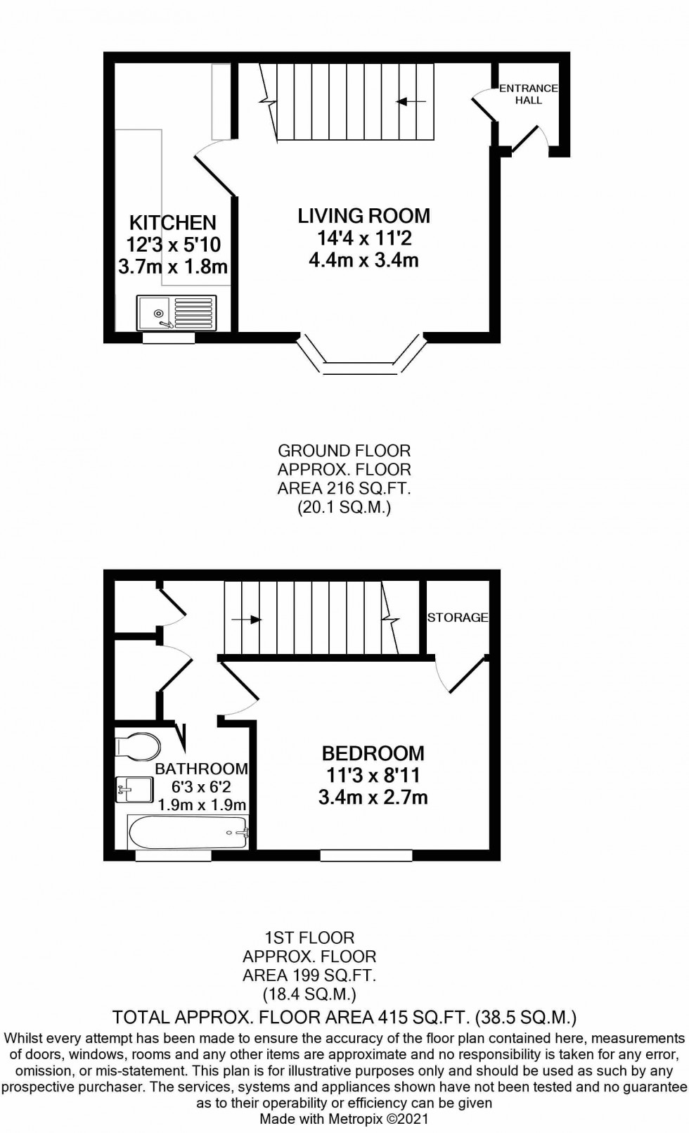 Floorplan for Calcot, Reading, Berkshire