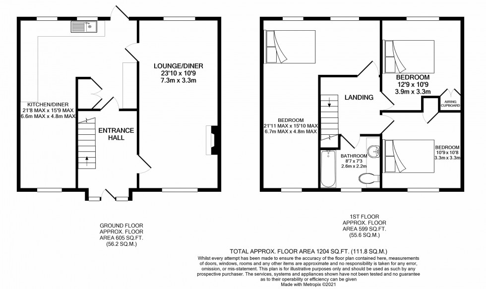 Floorplan for Bradfield Southend, Reading, Berkshire