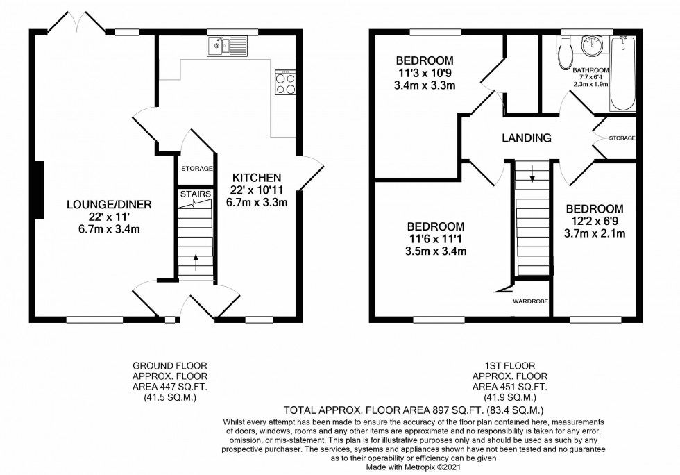 Floorplan for Tilehurst, Reading, Berkshire