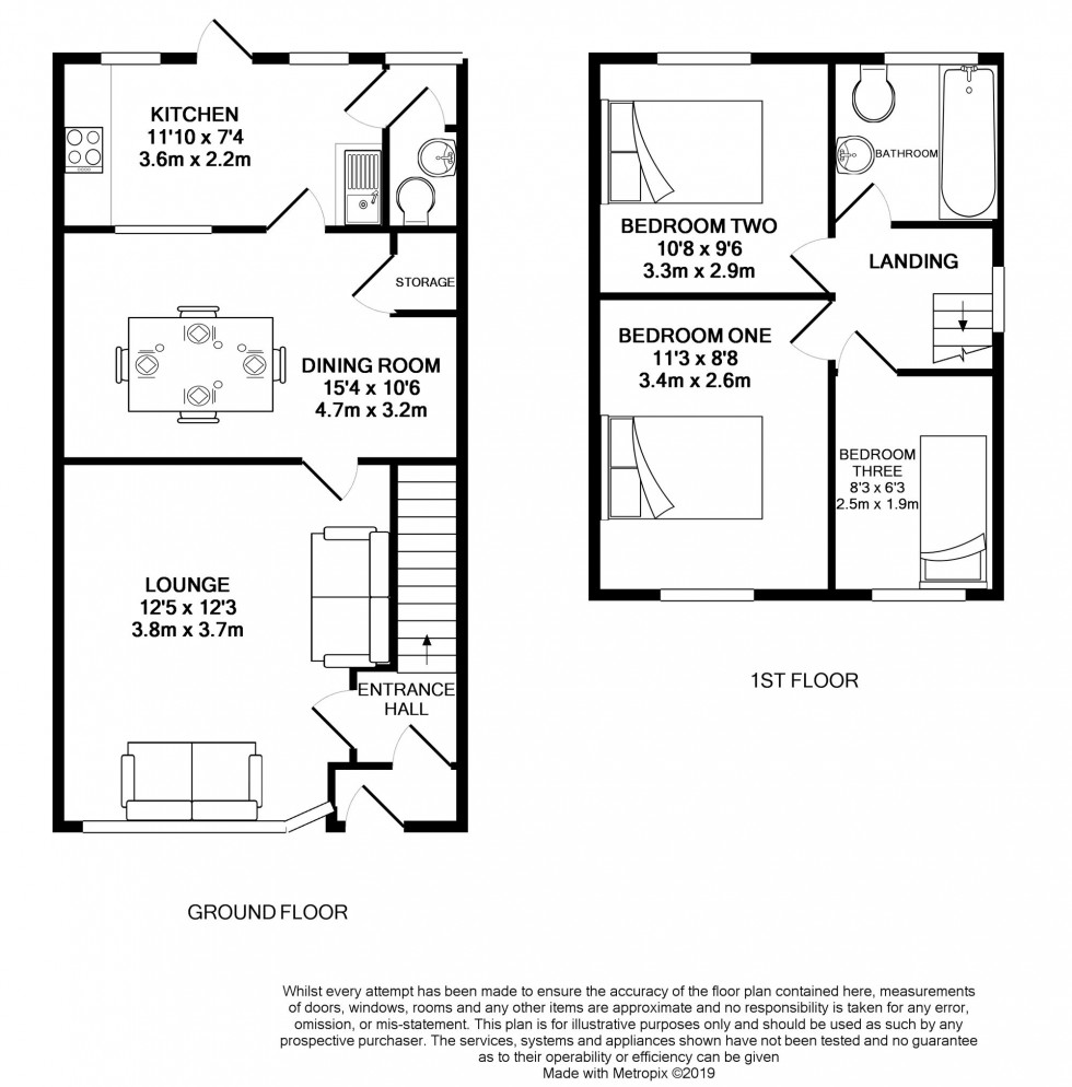 Floorplan for Tilehurst, Reading, Berkshire