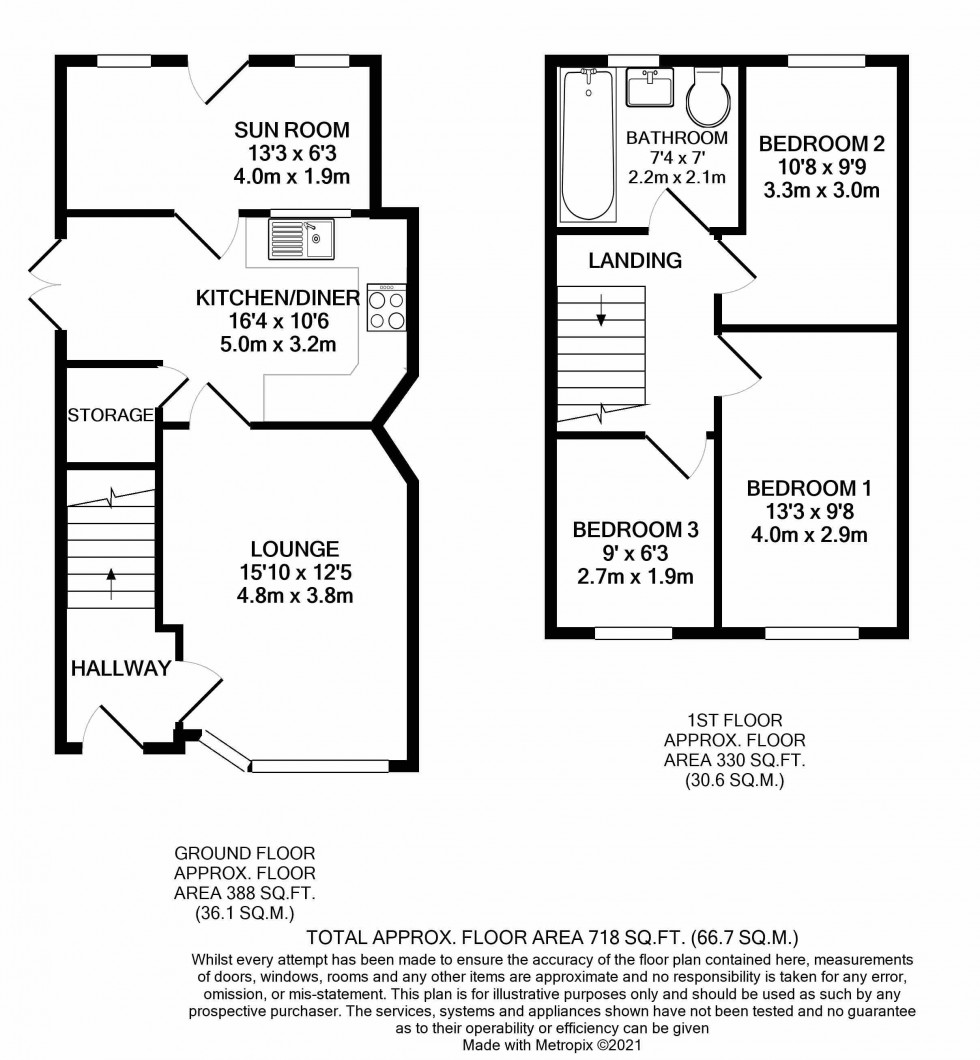 Floorplan for Tilehurst, Reading, Berkshire