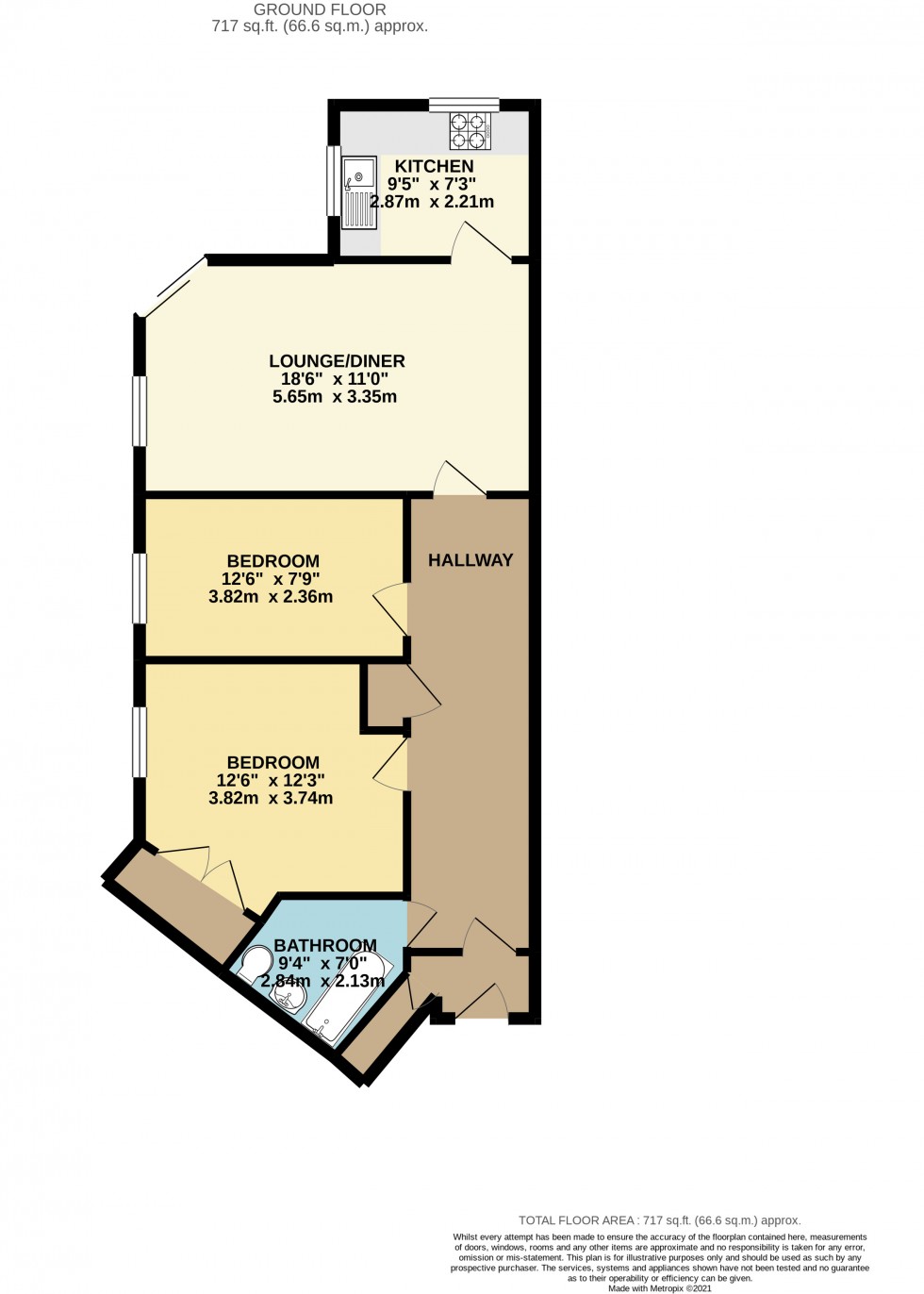 Floorplan for Burrcroft Court, Reading, Berkshire