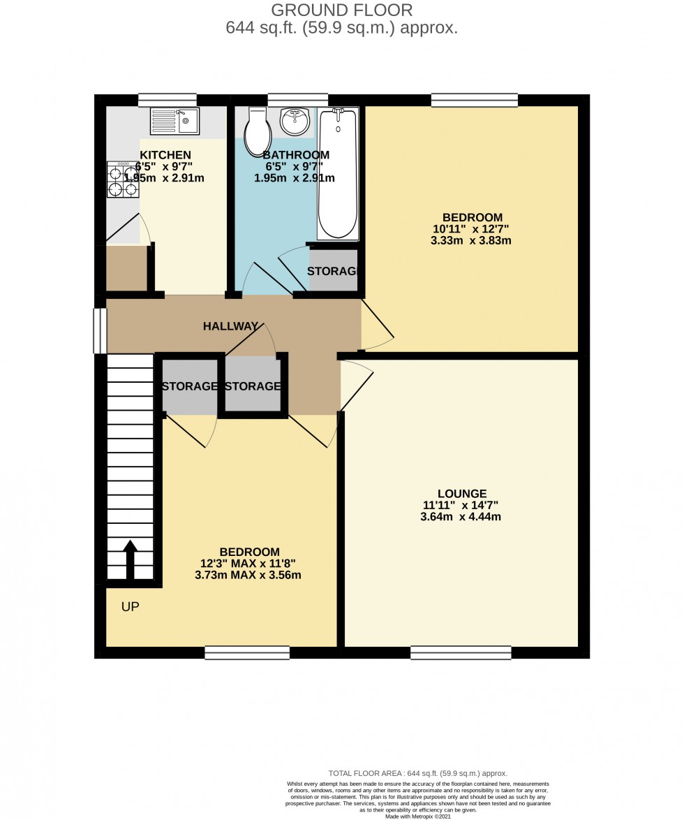 Floorplan for Brunswick Hill, Reading, Berkshire