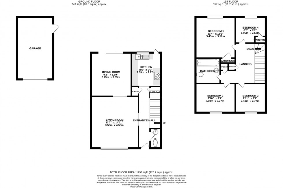 Floorplan for Calcot, Reading, Berkshire