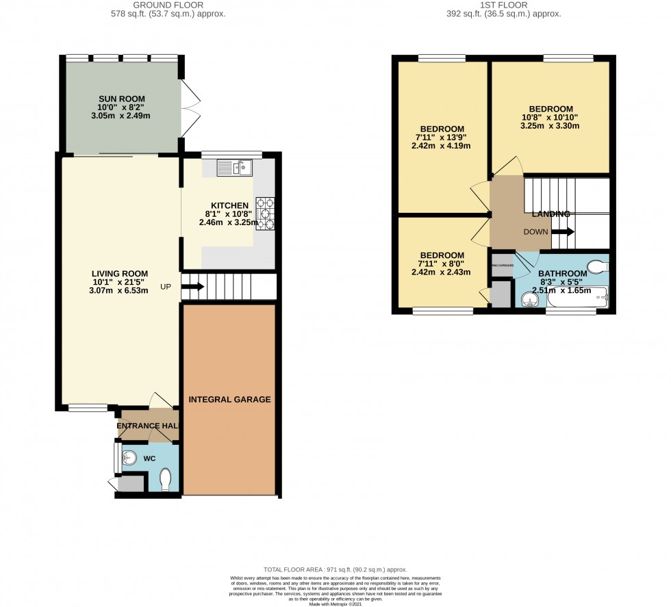 Floorplan for Calcot, Reading, Berkshire