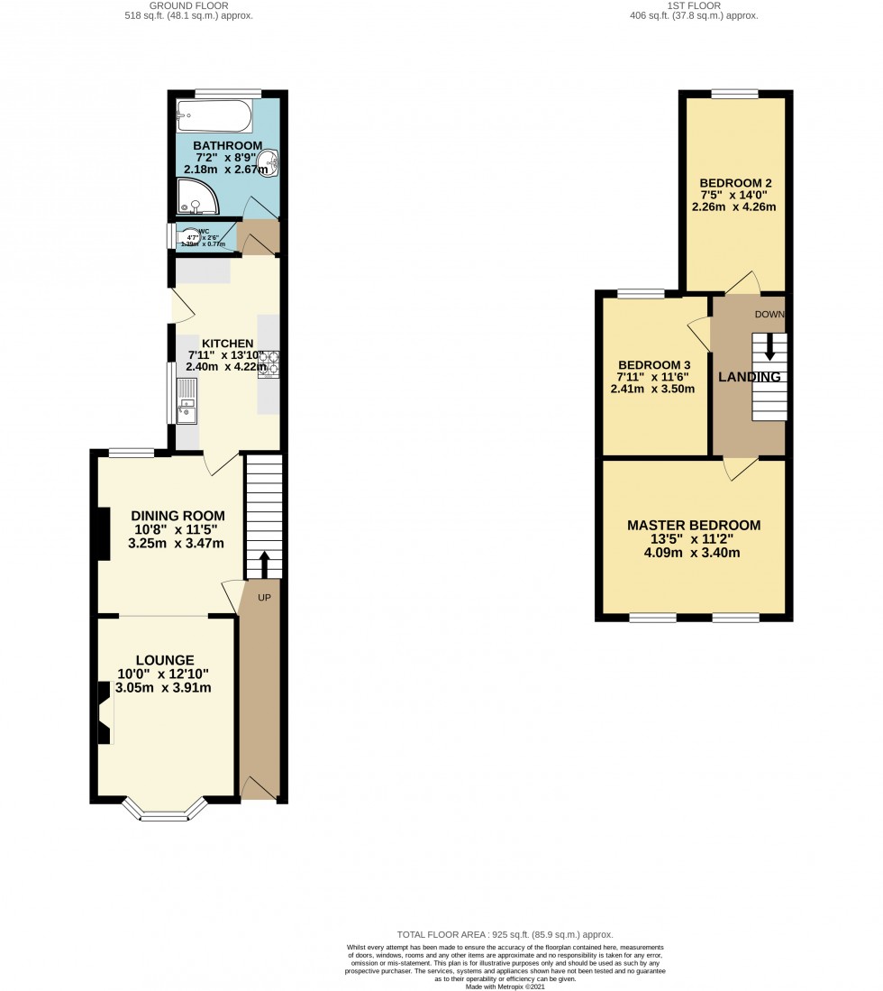 Floorplan for St Georges Road, Reading, Berkshire