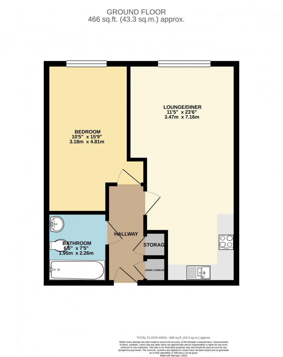 Floorplan for Moulsford Mews, Reading, Berkshire