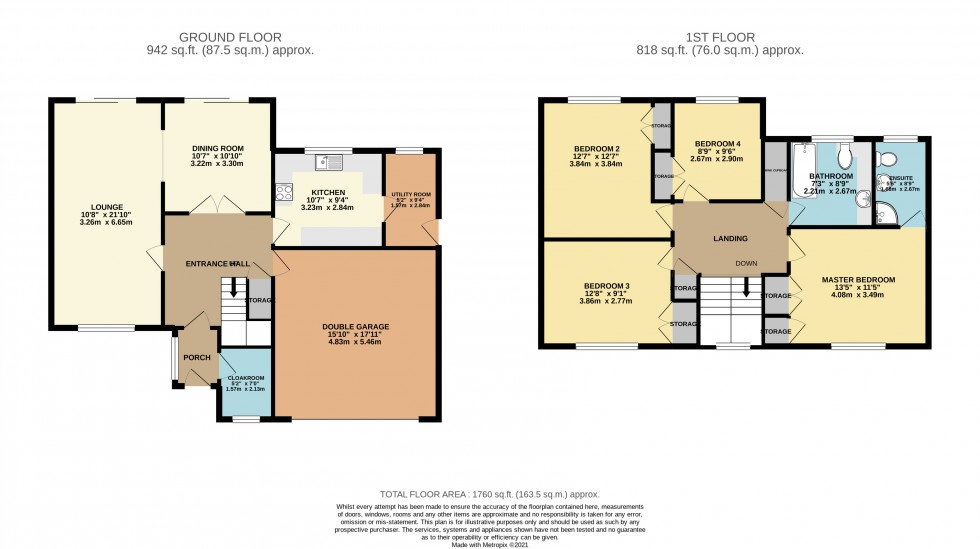 Floorplan for Calcot, Reading, Berkshire