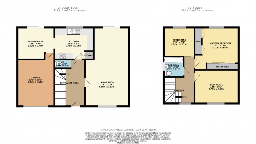 Floorplan for Silchester Road, Reading, Berkshire