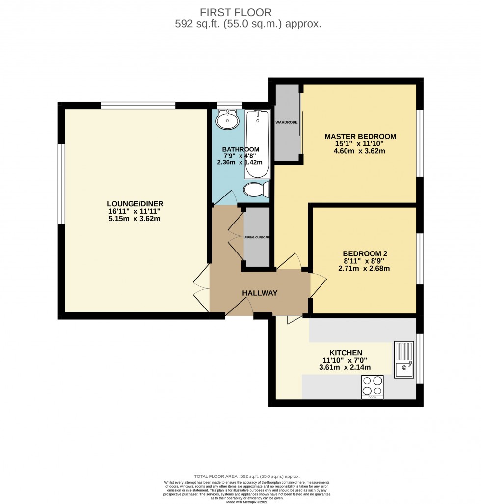 Floorplan for Bexley Court, Reading, Berkshire