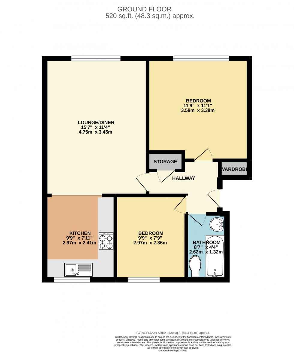 Floorplan for Tilehurst, Reading, Berkshire