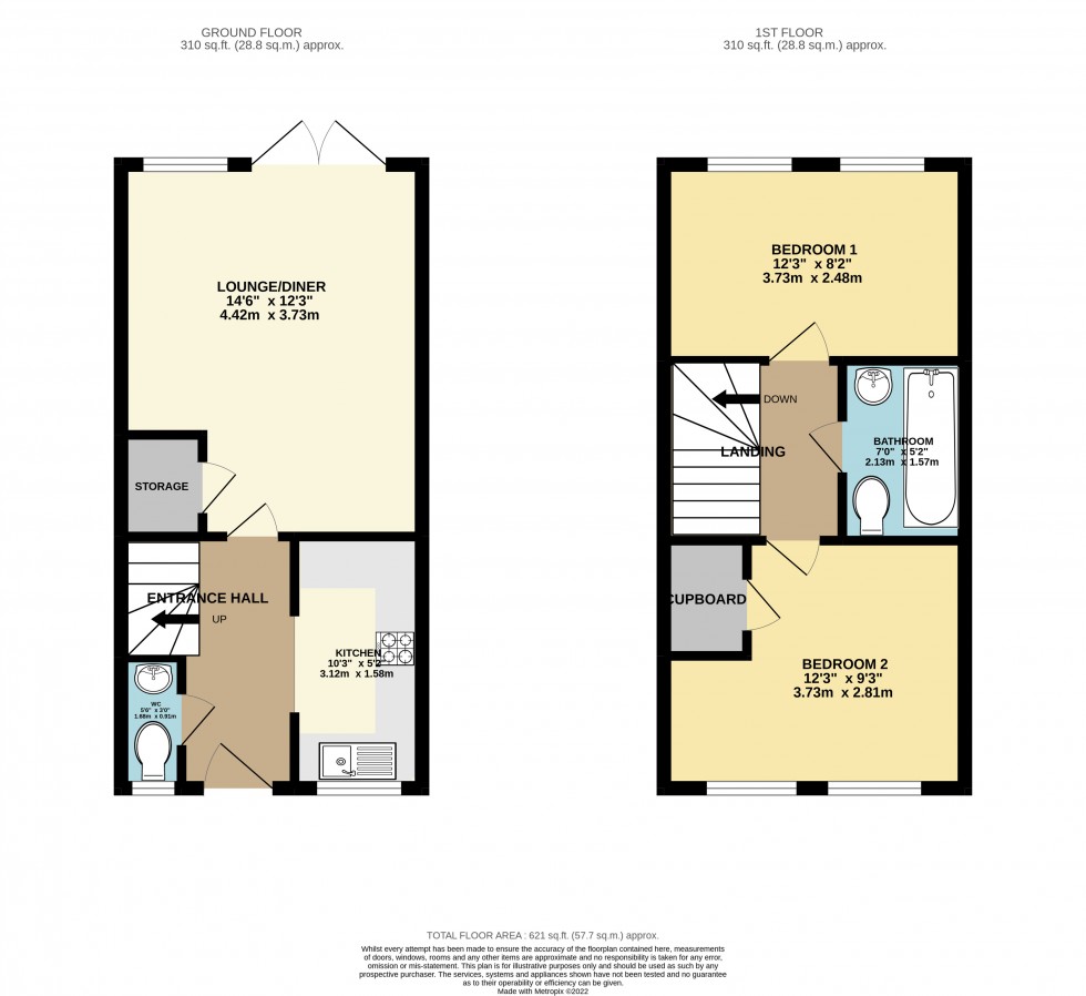 Floorplan for Tilehurst, Reading, Berkshire