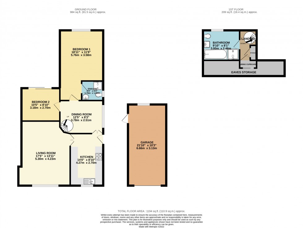 Floorplan for Tilehurst, Reading, Berkshire